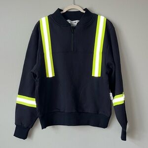 NWOT FireZero Reflective 1/4‎ Zip Sweatshirt / Navy / SZ S